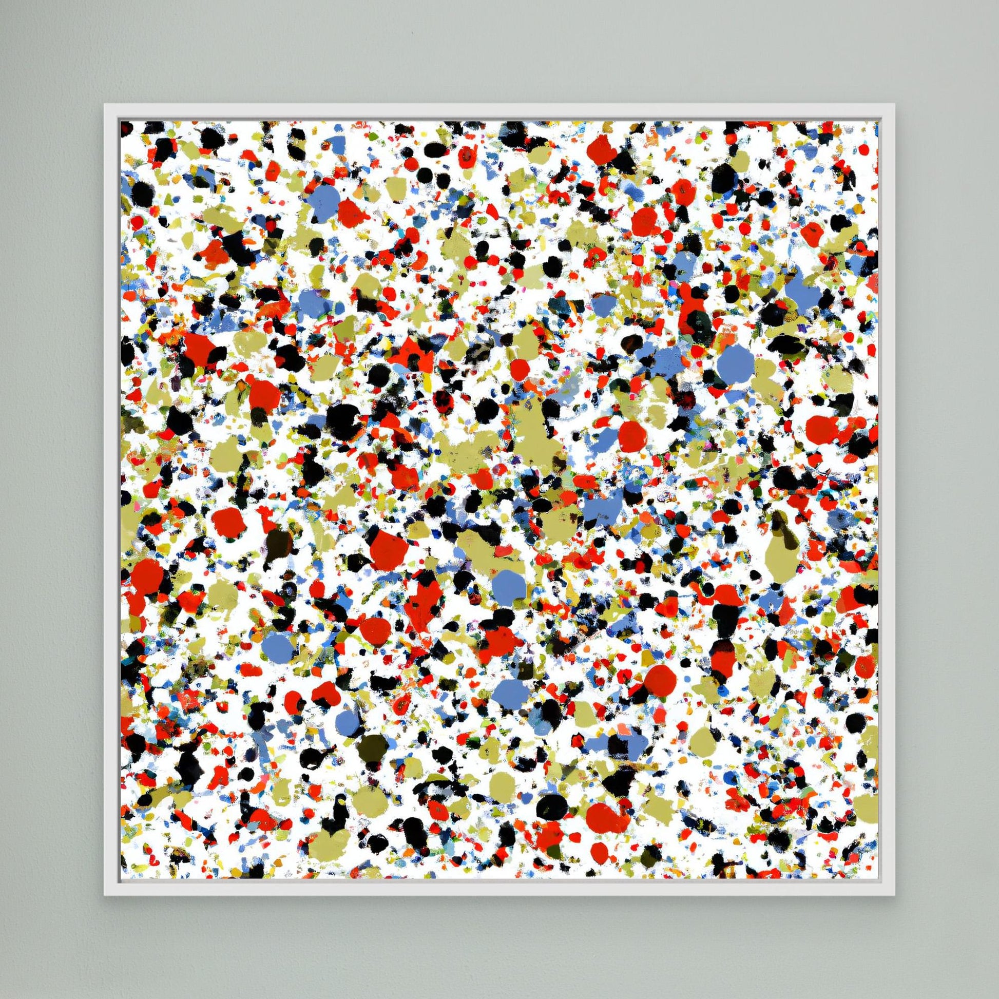 Kinetic Constellation - Action Drip Abstract Art Print