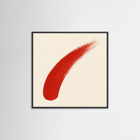 Red Gesture - The purity of minimalist abstraction