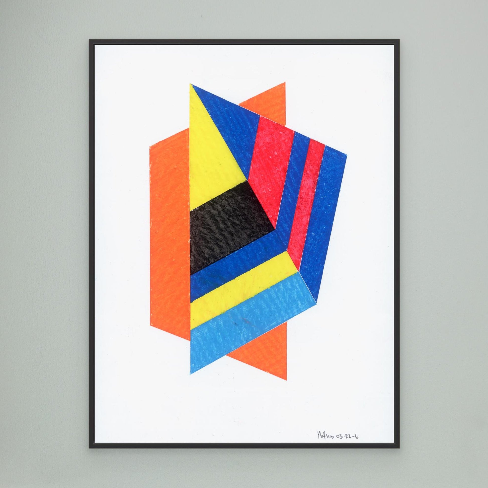 Prism Kite - Bauhaus Geometric Collage Art Print