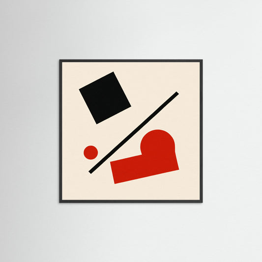 Diagonal Counterpoint - A Malevich inspired minimalistic art print